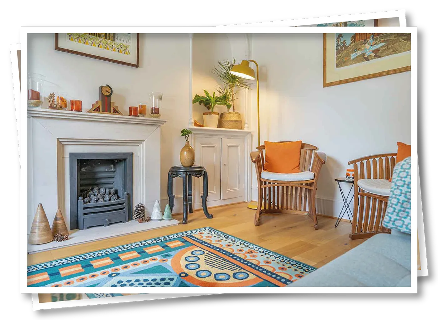 Front room at North View B&B, Penrith, with quirky furnishings and a cosy, homely atmosphere