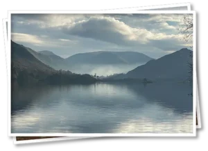 Temperature inversion over Ullswater in the Lake District